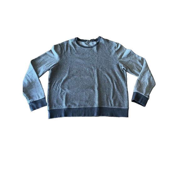 ROBERT BARAKETT MENS CHARLIE LS CREW NECK SWEATER PULLOVER DARK GRAY XL - Picture 1 of 11